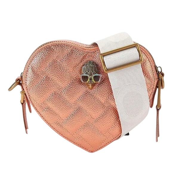 Kurt Geiger London Handbags - Kurt Geiger London Double Kensington Heart Crossbody Bag